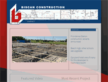 Tablet Screenshot of biscanconstruction.com